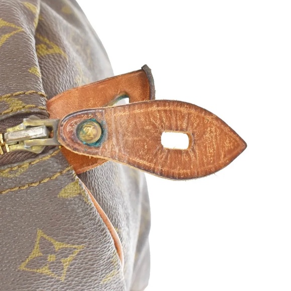 LOUIS VUITTON SPEEDY 35 TRAVEL HAND BAG MONOGRAM LEATHER BROWN M41524 62MW045 - Picture 7 of 9
